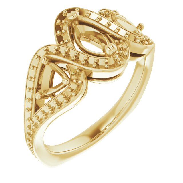 Criss-Cross Halo-Style Ring