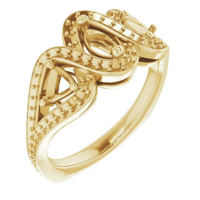 Criss-Cross Halo-Style Ring