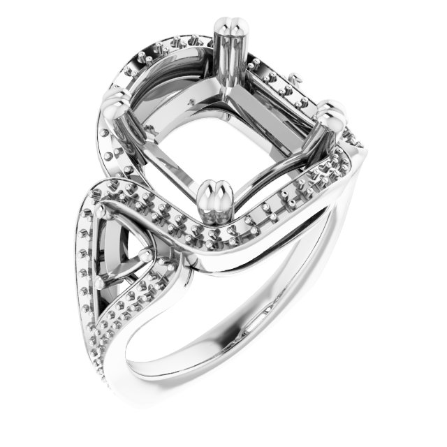 Criss-Cross Halo-Style Ring