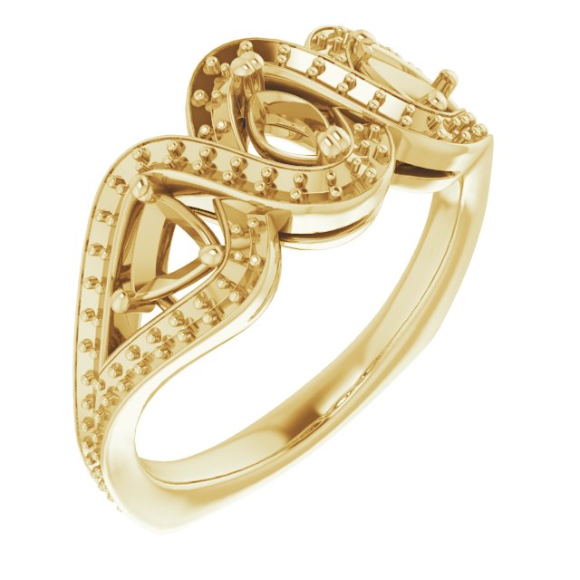 Criss-Cross Halo-Style Ring