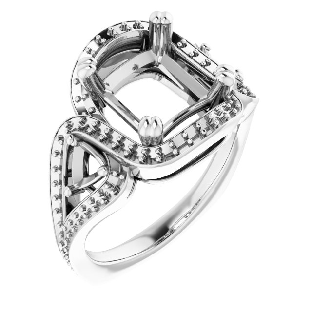 Criss-Cross Halo-Style Ring