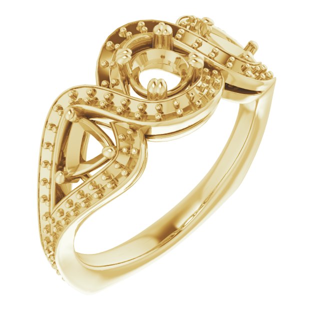 Criss-Cross Halo-Style Ring