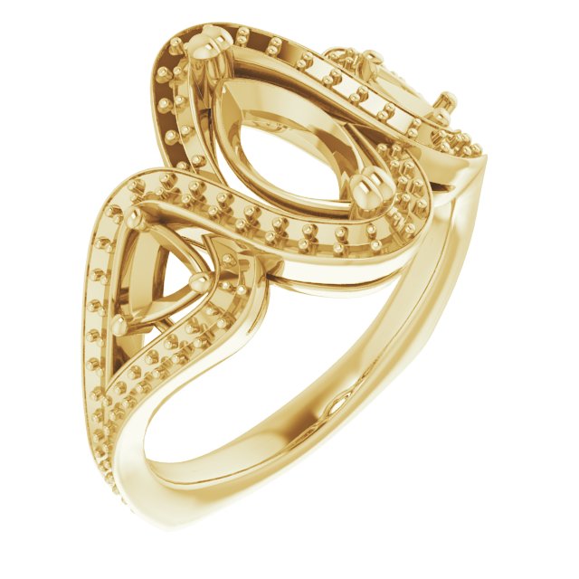 Criss-Cross Halo-Style Ring