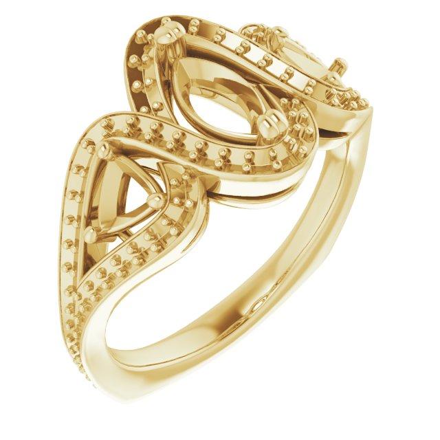 Criss-Cross Halo-Style Ring