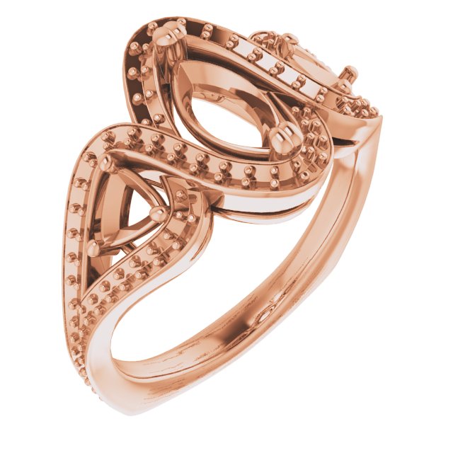 Criss-Cross Halo-Style Ring