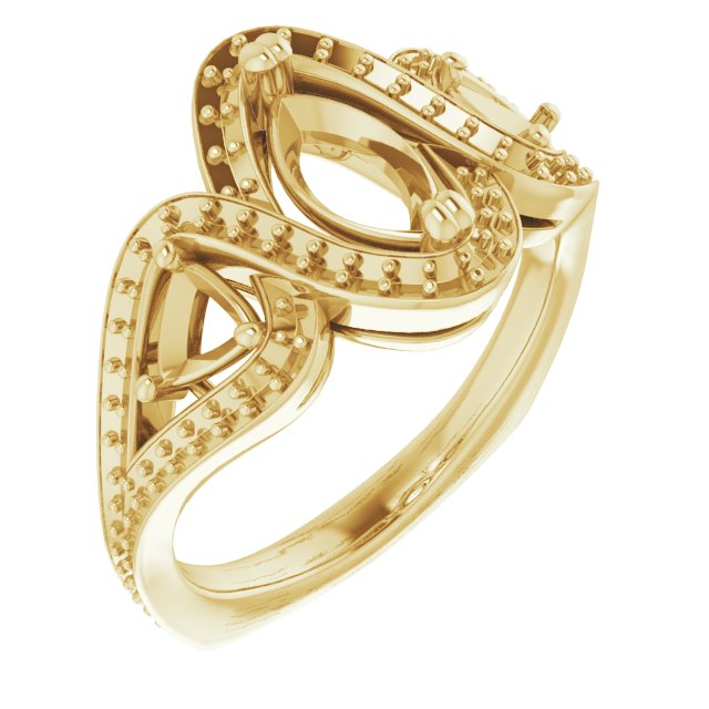 Criss-Cross Halo-Style Ring
