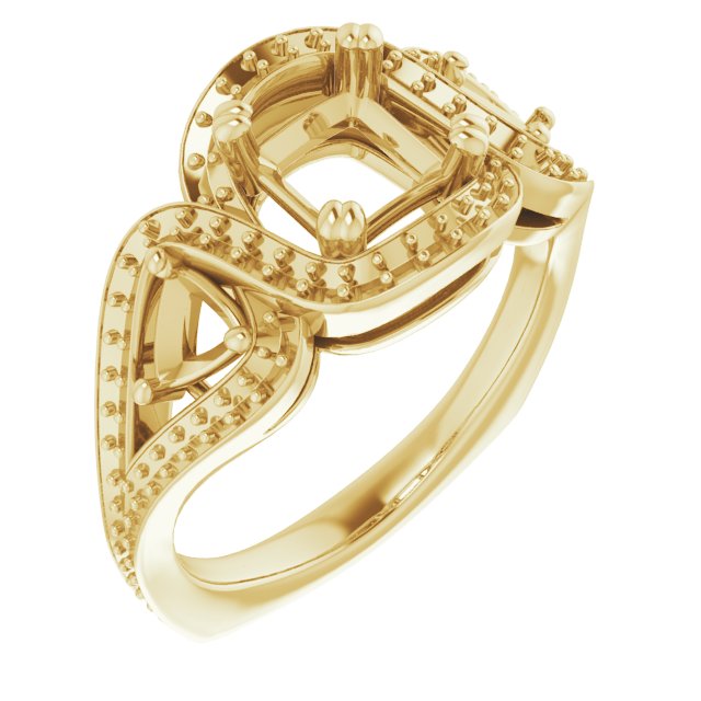 Criss-Cross Halo-Style Ring