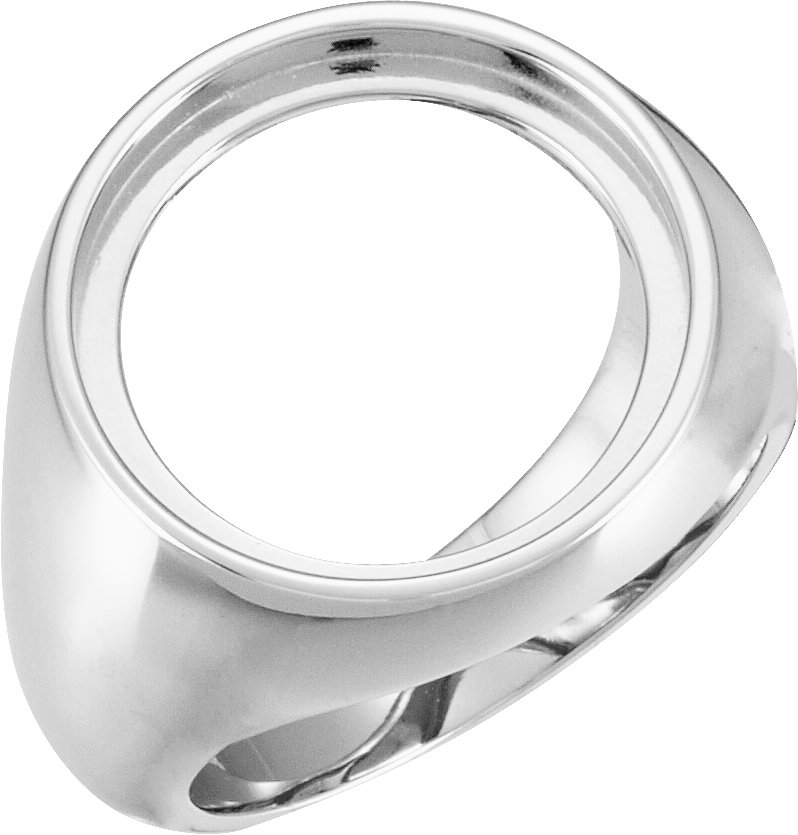 Platinum Coin Frame Bezel Ring Mounting for 17.9 mm Coin Stuller