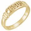 In The Name of Jesus Chastity Ring 5 to 6mm Width Ref 759667