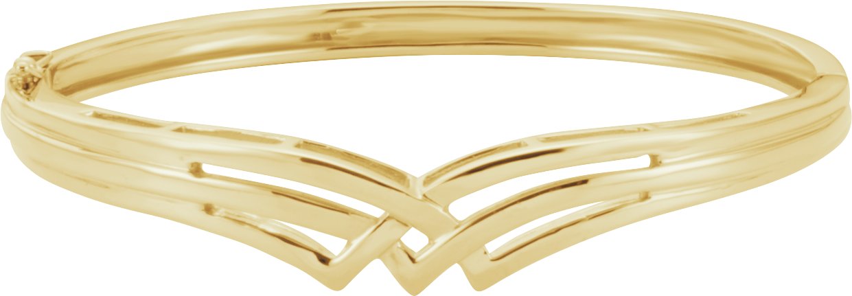 14KY Hinged Bangle Bracelet Ref 706006