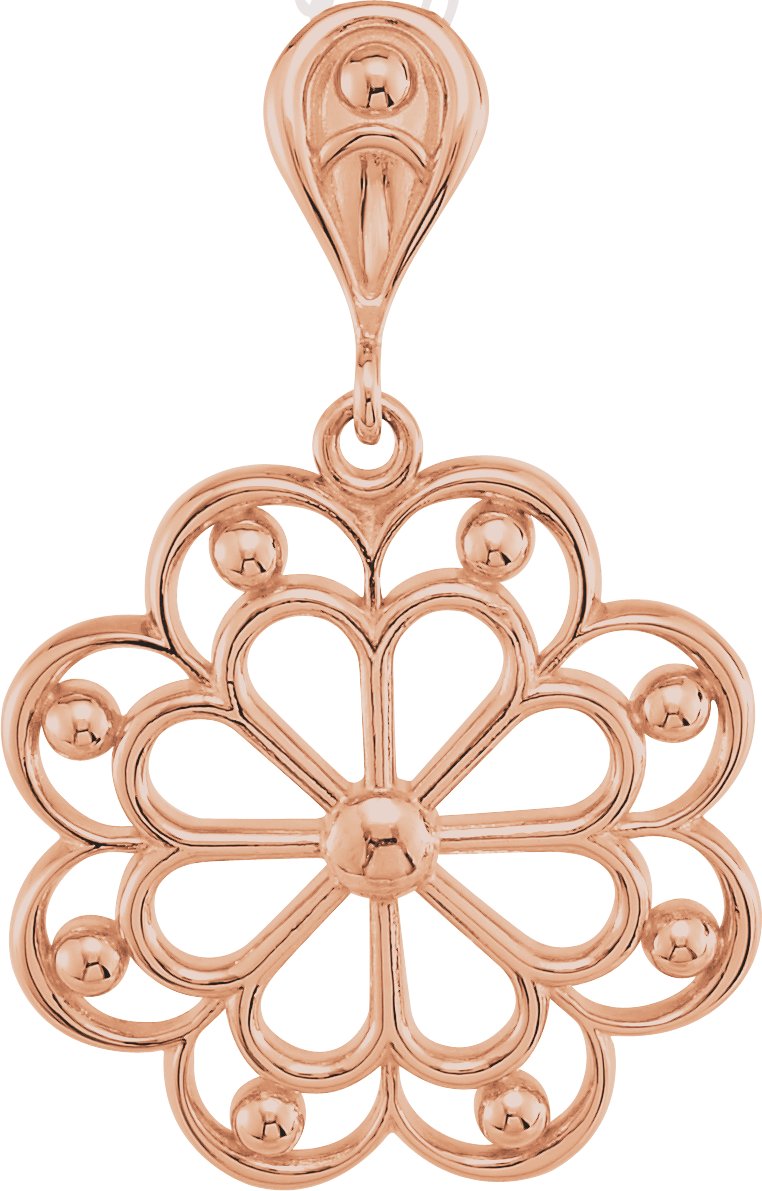 14K Rose Decorative Pendant Ref. 5398327