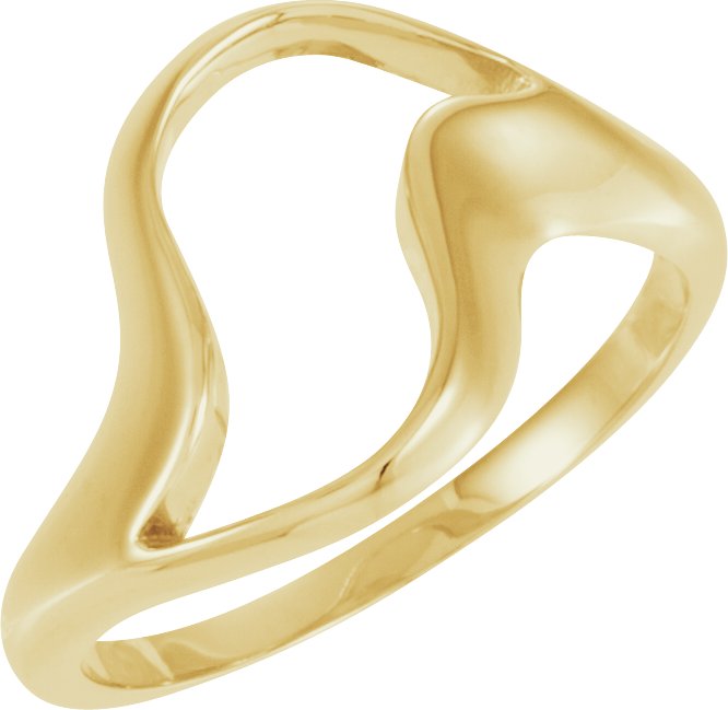 14K Yellow Freeform Ring