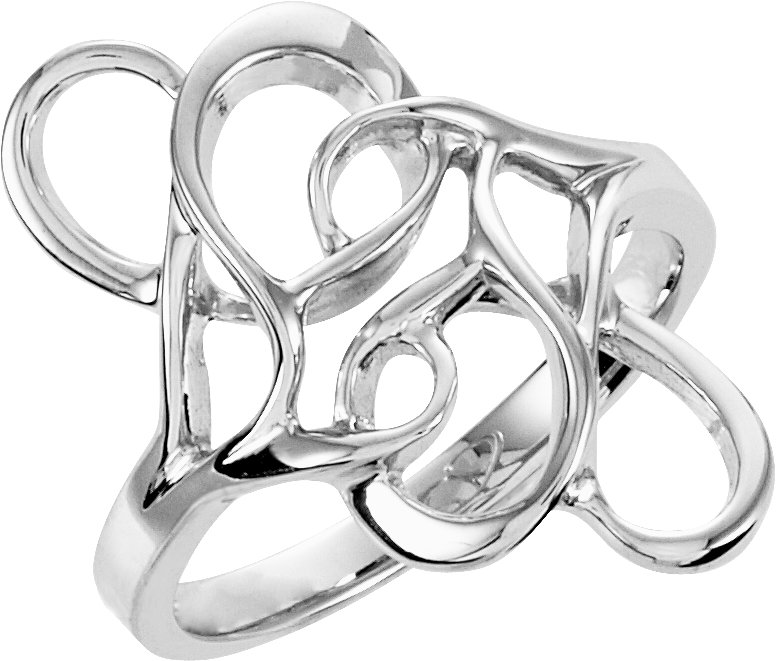 Sterling Silver Freeform Ring 