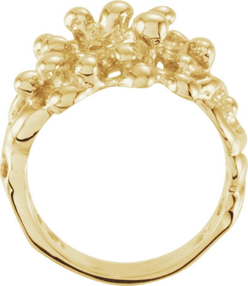 14K Yellow Nugget Ring