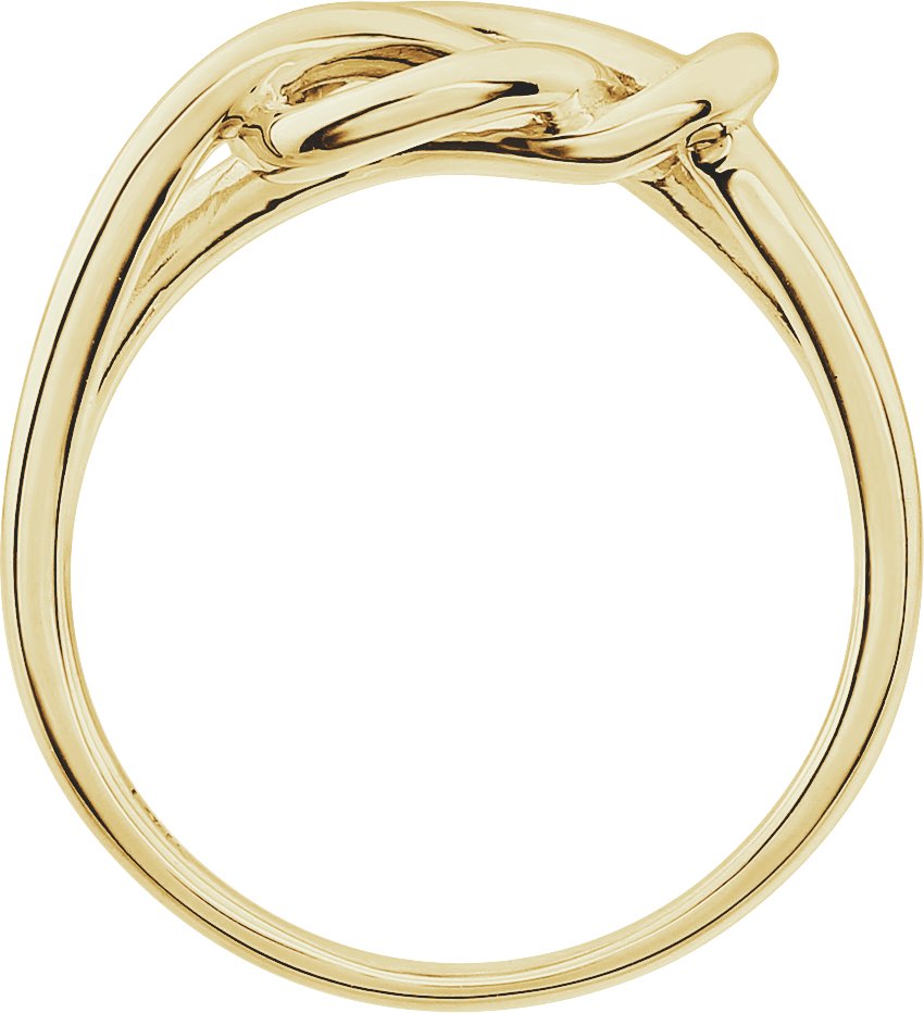 14K Yellow Knot Ring