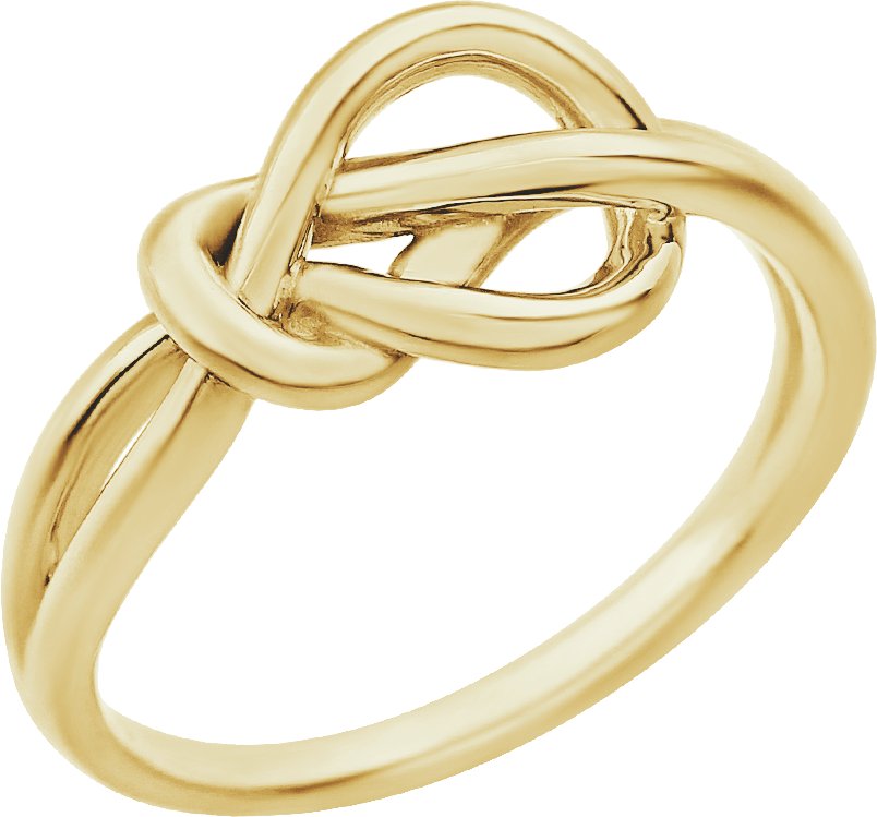 14K Yellow Knot Ring