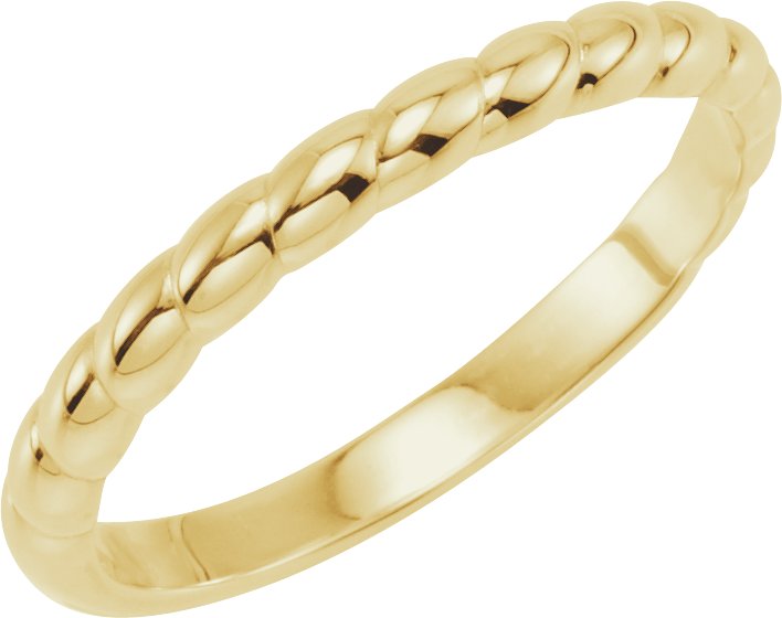 14K Yellow Stackable Ring