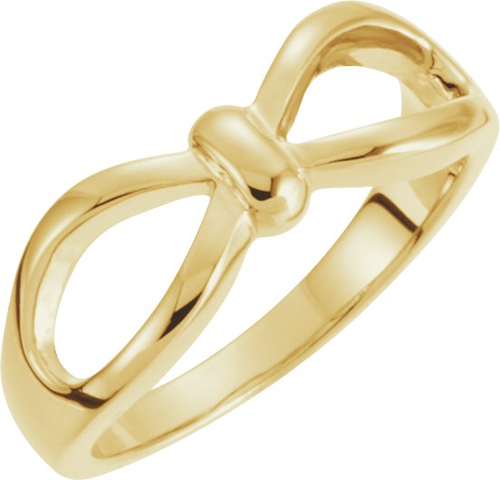 14K Yellow Bow Ring