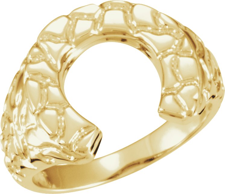 Nugget Horseshoe Ring