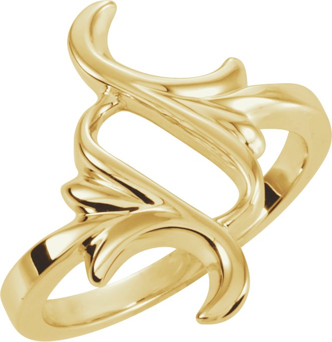 14K Yellow Freeform Ring 