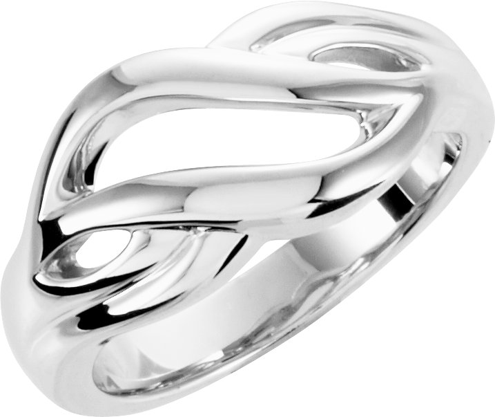 14K White Freeform Remount Ring