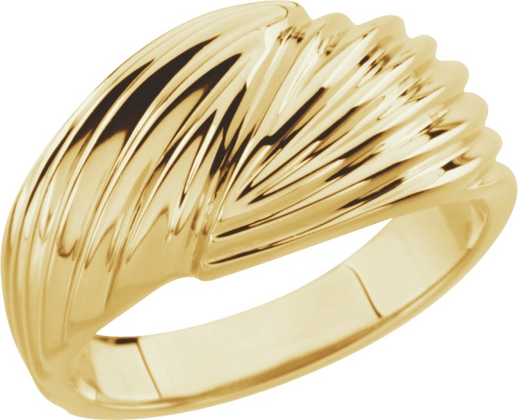 14K Yellow Freeform Ring