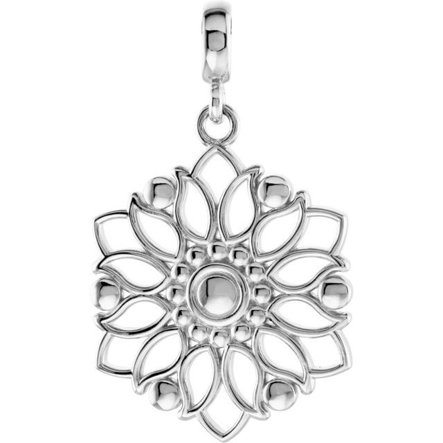 Sterling Silver Decorative Pendant 