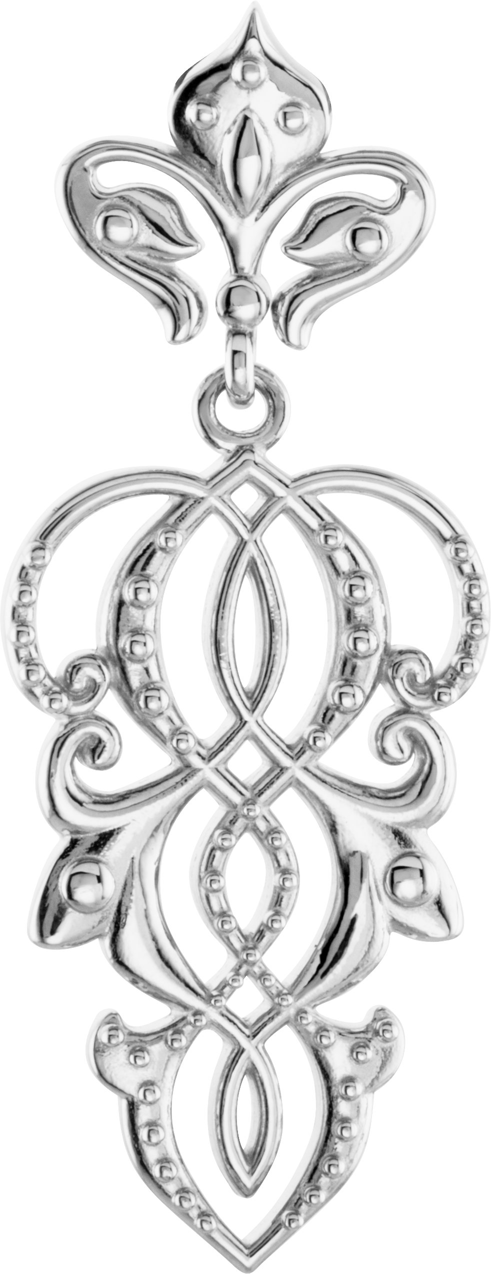 Sterling Silver Fleur de lis Pendant Ref. 4209958