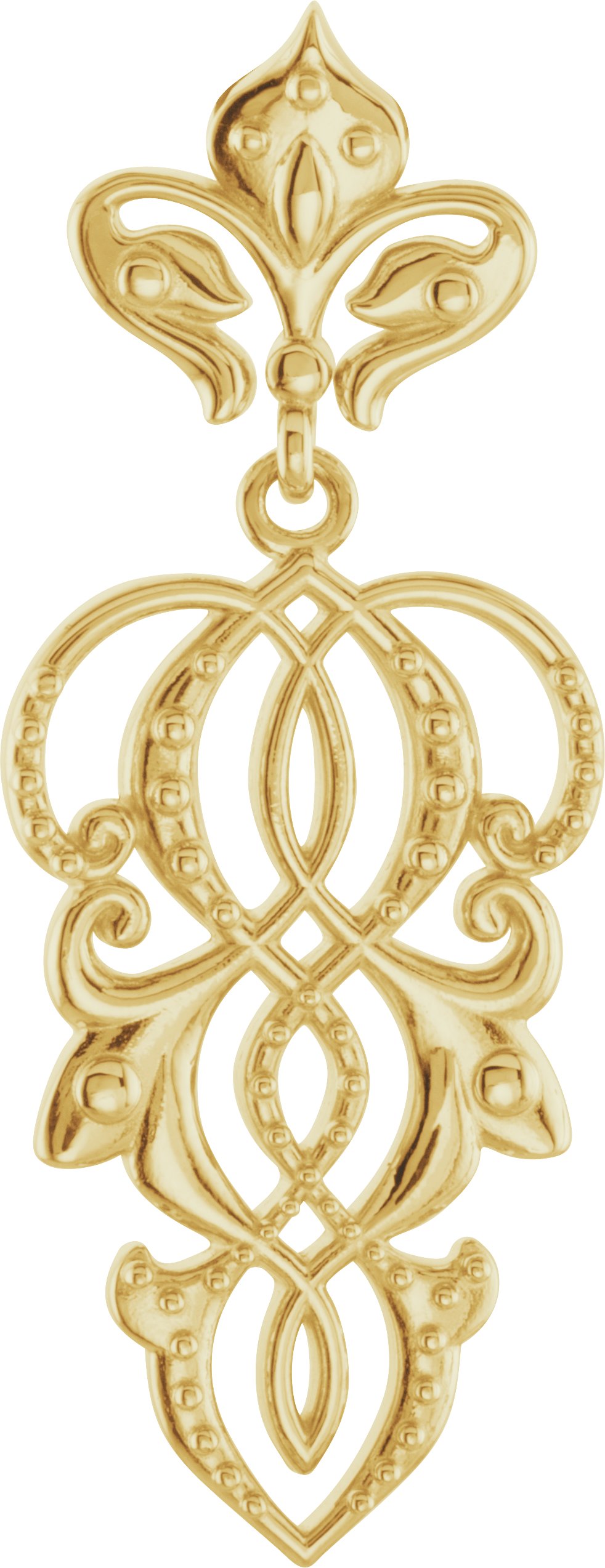 14K Yellow Fleur de lis Pendant Ref. 4209956