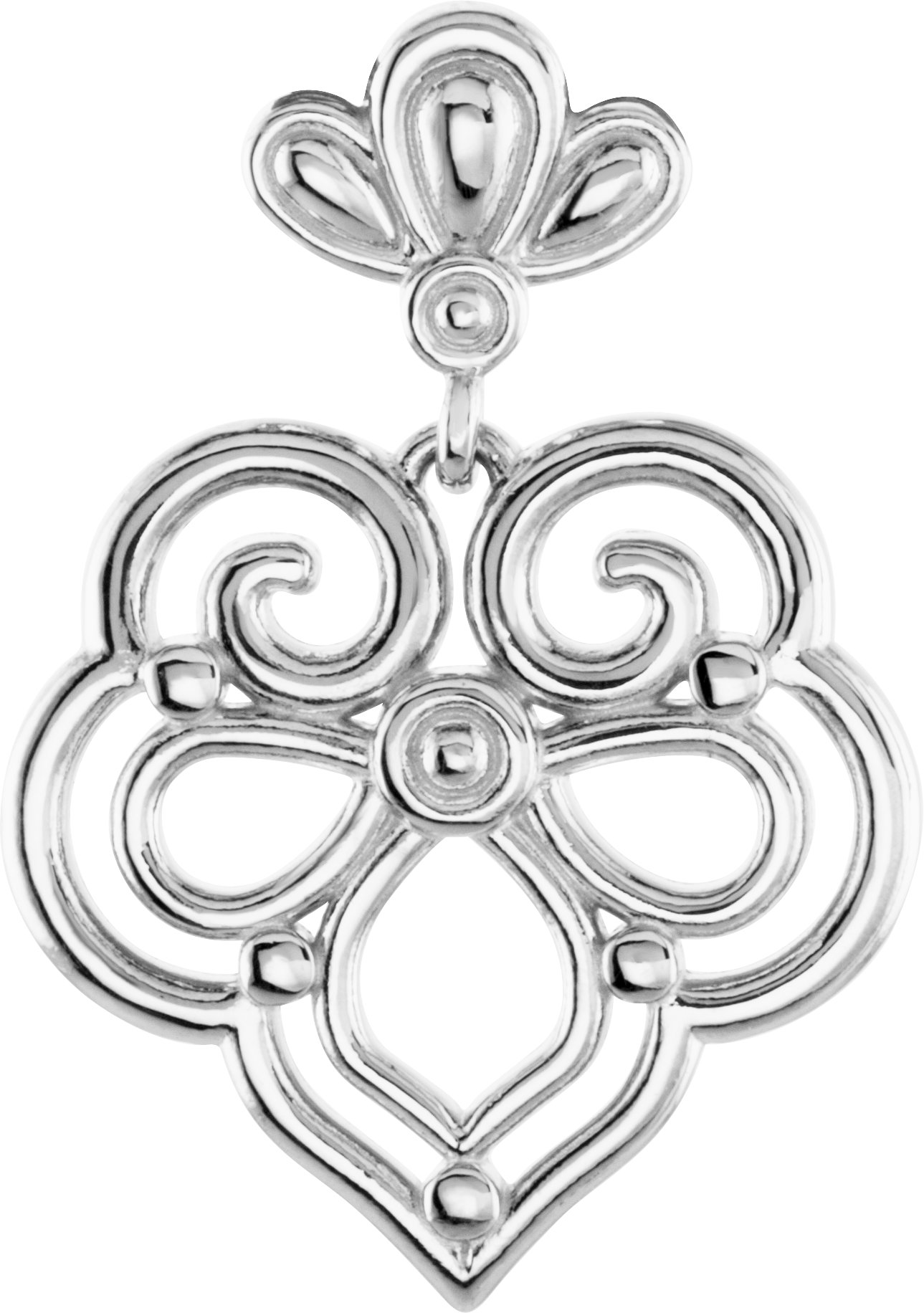 Sterling Silver 24.5x17.3 mm Decorative Pendant Ref. 4182720