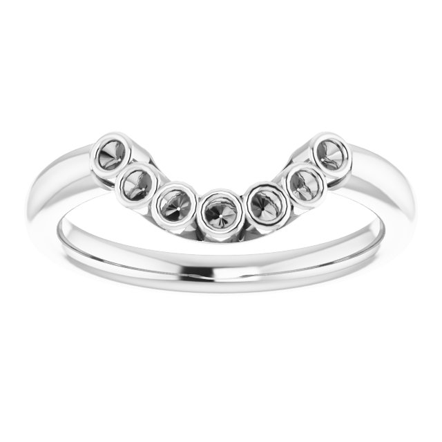 Band Mounting for 8 mm Asscher Ring view 3