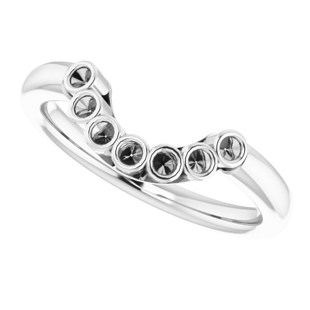 Band Mounting for 8 mm Asscher Ring view 5