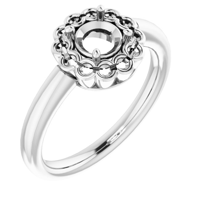 Halo-Style Engagement Ring
