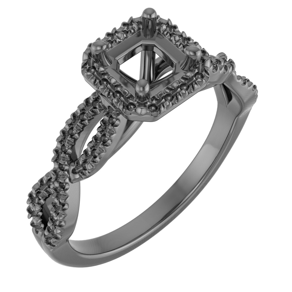 8x6 mm Pear Engagement Ring Mounting