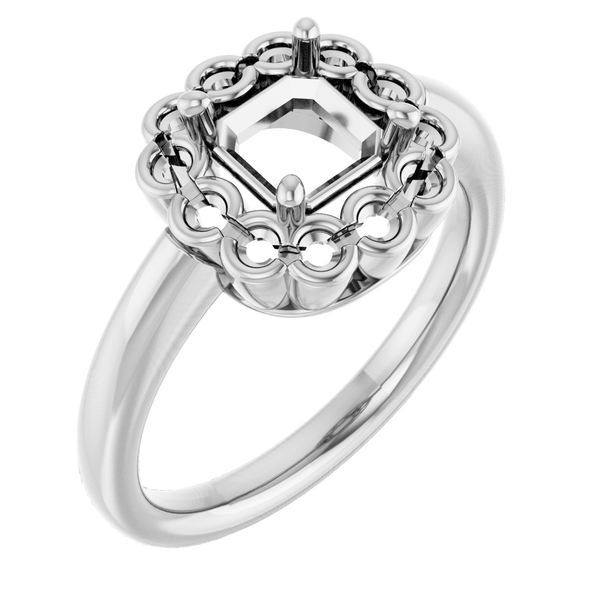 Halo-Style Engagement Ring