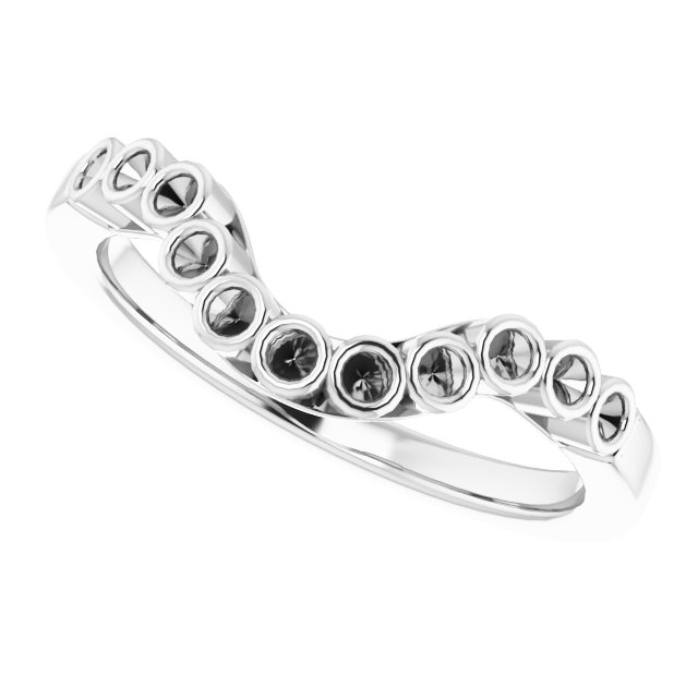 Band Mounting for 9x7 mm Oval Ring view 5