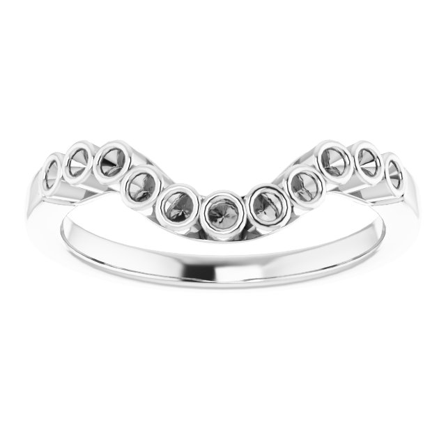 Band Mounting for 9x7 mm Oval Ring view 3