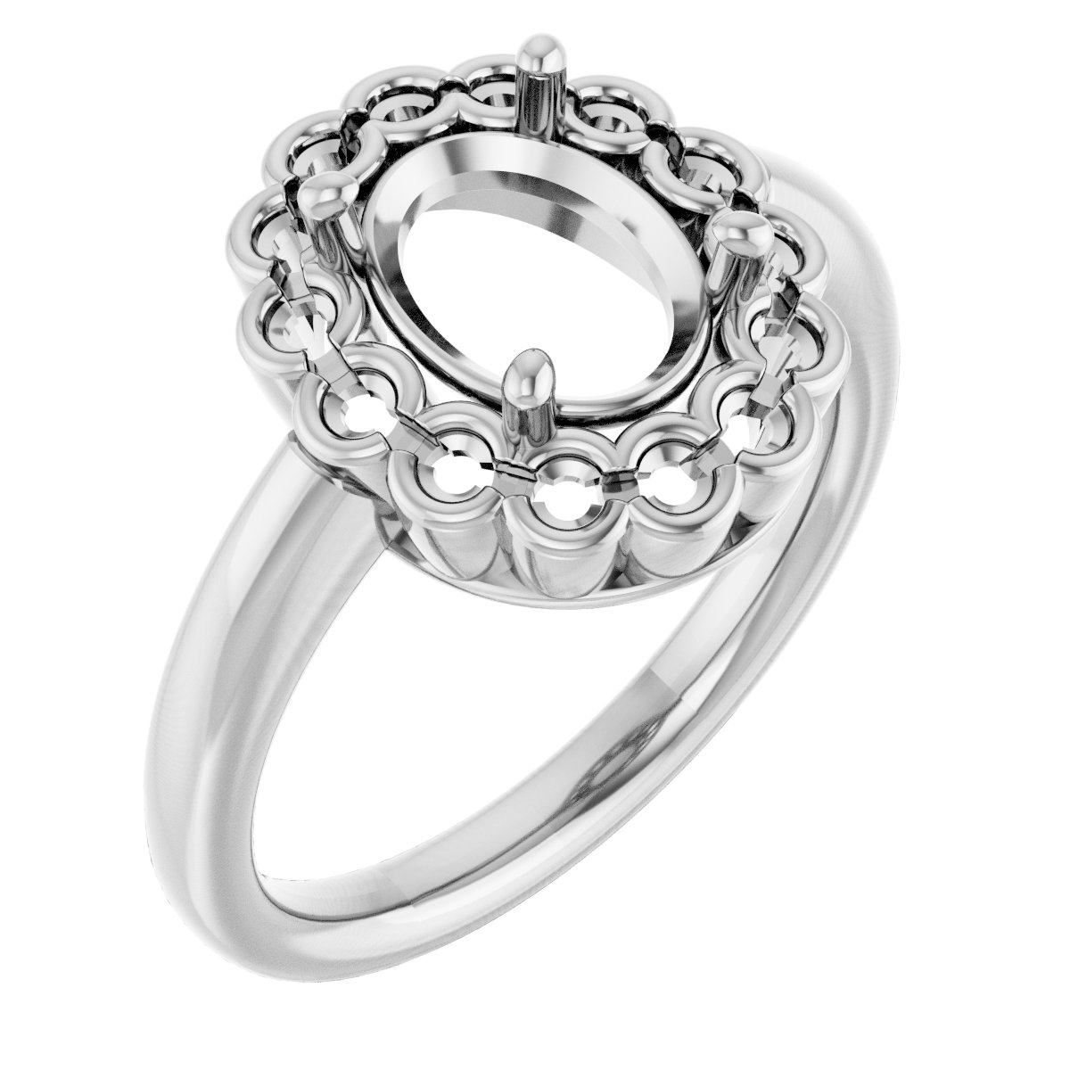 Halo-Style Engagement Ring