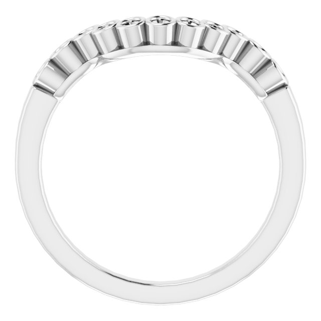 Band Mounting for 9x7 mm Oval Ring view 2