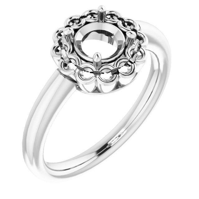 Halo-Style Engagement Ring