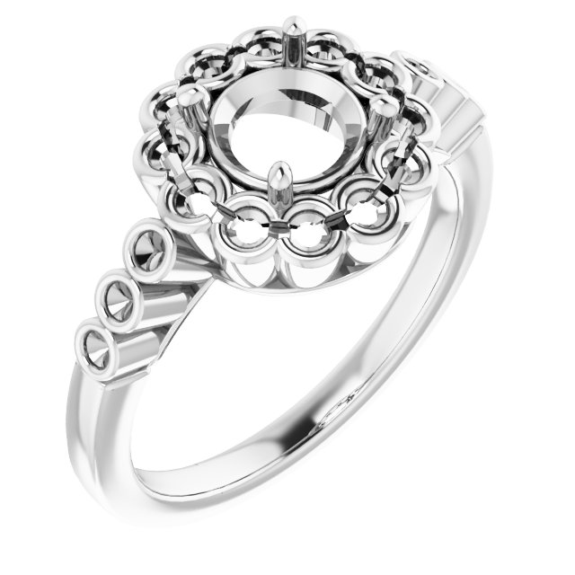 Halo-Style Engagement Ring