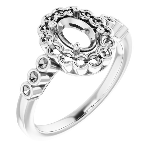 Halo-Style Engagement Ring