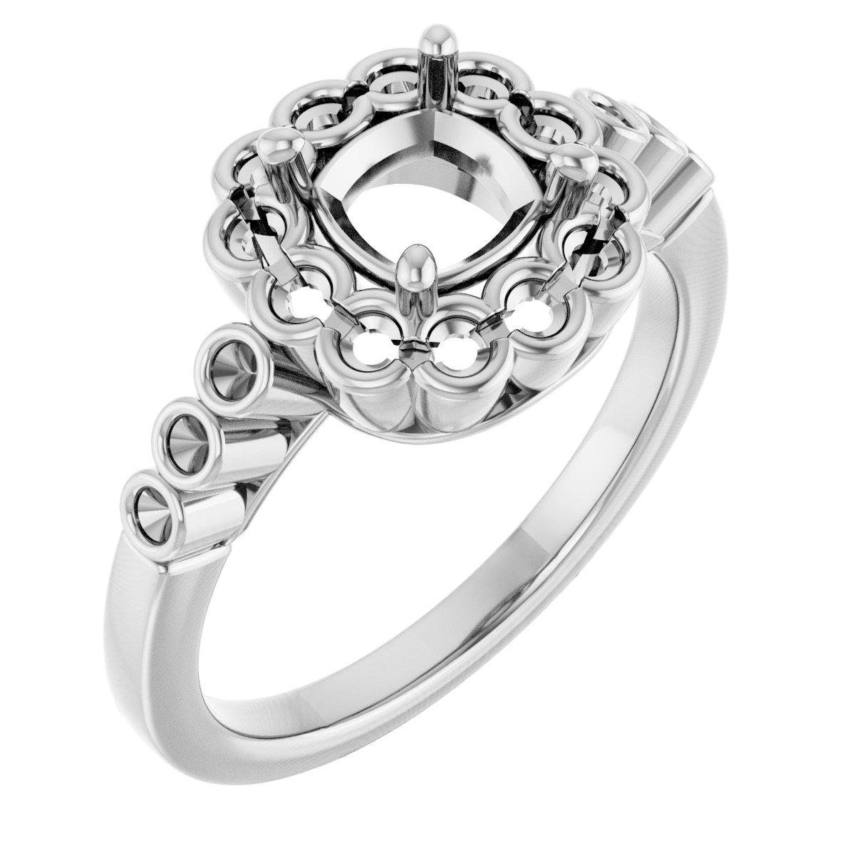 Halo-Style Engagement Ring