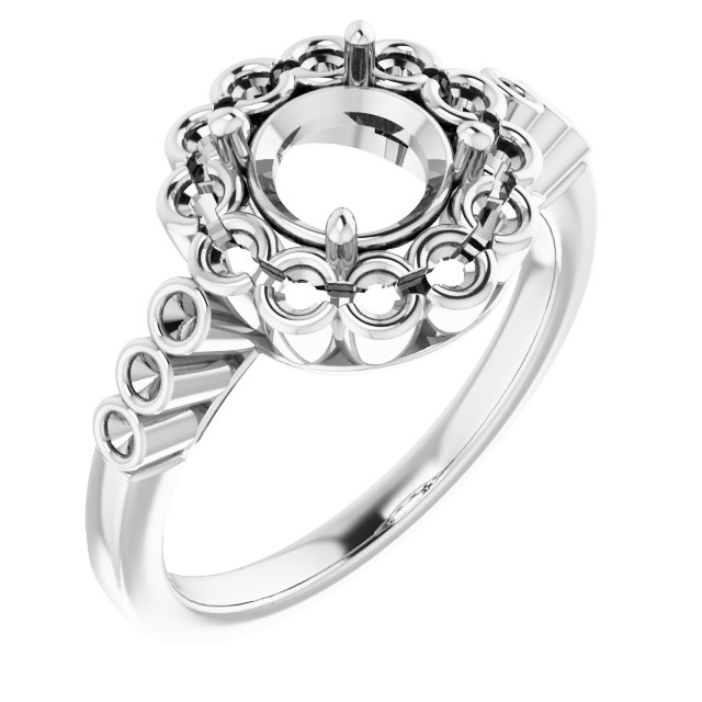 Halo-Style Engagement Ring