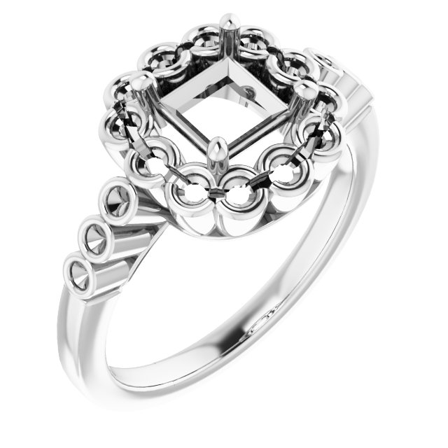 Halo-Style Engagement Ring