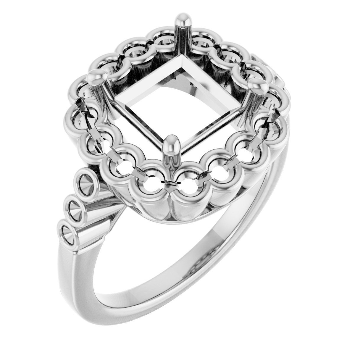 Halo-Style Engagement Ring