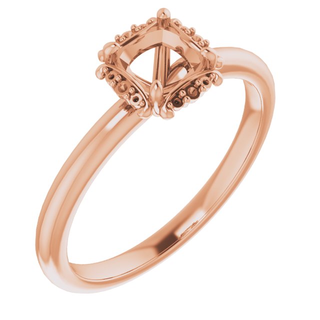Claw-Prong Halo-Style Engagement Ring
