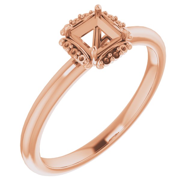 Claw-Prong Halo-Style Engagement Ring