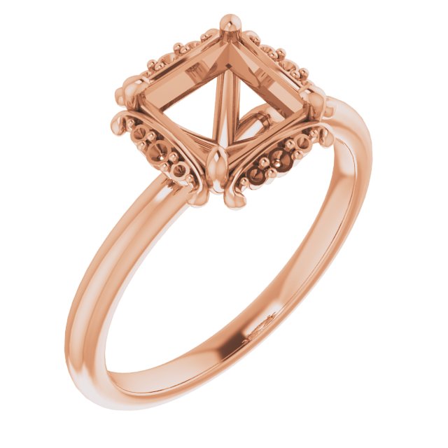 Claw-Prong Halo-Style Engagement Ring