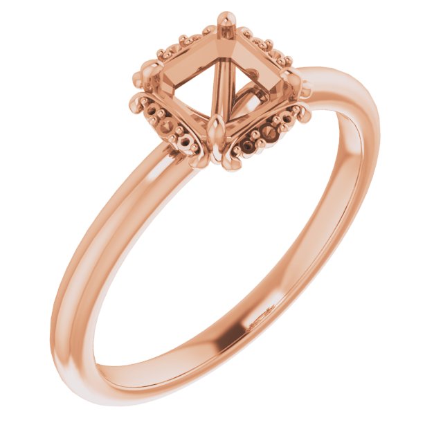 Claw-Prong Halo-Style Engagement Ring